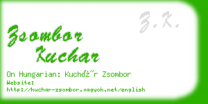 zsombor kuchar business card